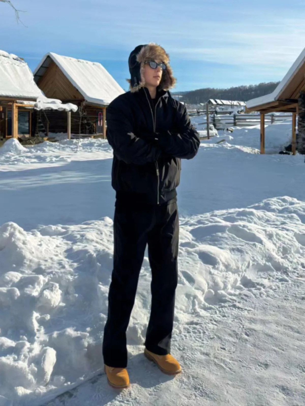 

Мужской хлопковый комплект: куртка и брюки в американском стиле, осенне-зимний, для активного отдыха, из полиэстера, в стиле OOTD