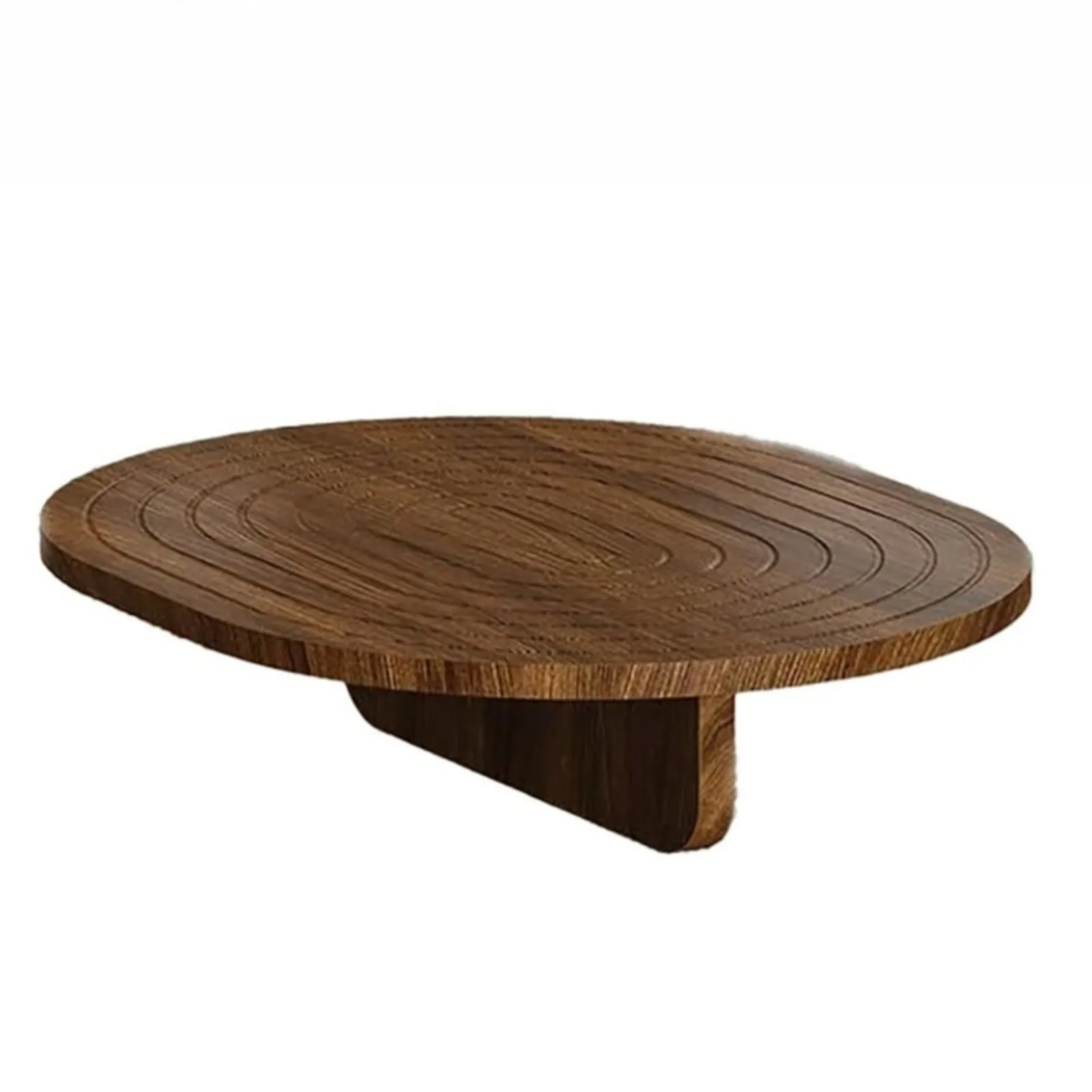Wooden Sofa Tray Couch Armrest Table Foldable Oval Serving Board Side Shelf Living Room Snack Drink Remote Holder Home Decor Set
