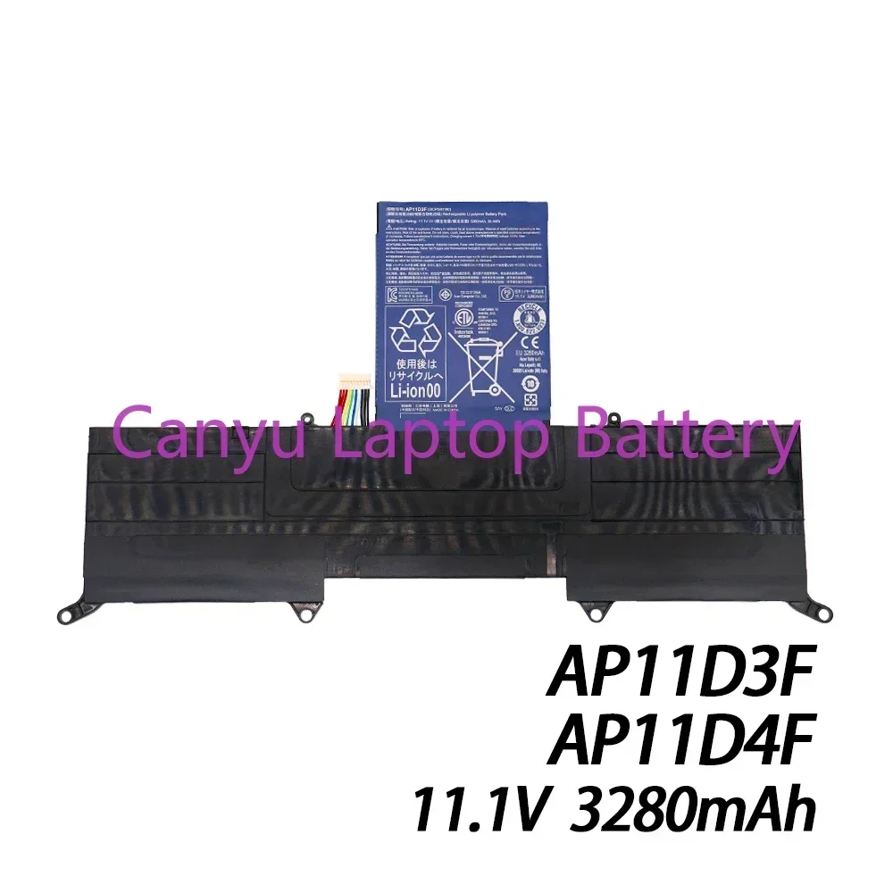 2024 New AP11D3F AP11D4F For Acer Aspire S3 S3-951 S3-391 MS2346 3ICP5/65/88 3ICP5/67/90 11.1V 3280mAh 36.4Wh Laptop battery