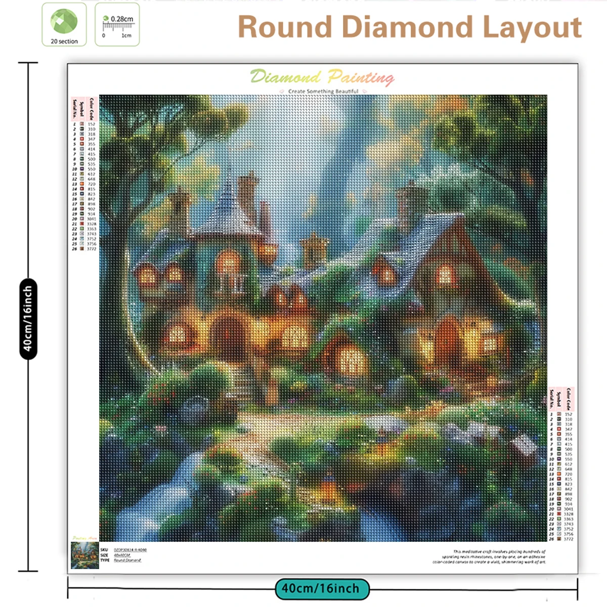 SDOYUNO Landscape DIY 5D Diamond Painting Full Round Resin Mosaic Cross Diamond Embroidery Rhinestone Home Decor Gifts