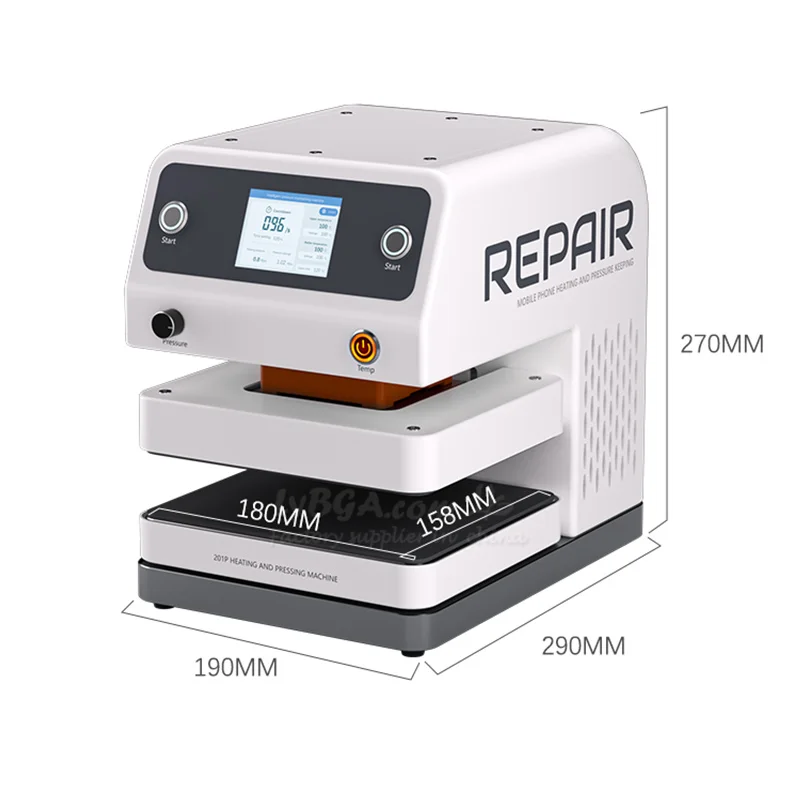 

LY-TBK-201P Mobile Phone Heating & Pressure Holding Machine for Mobile Phone Cellphone Screen Repair Built-in Air Pump