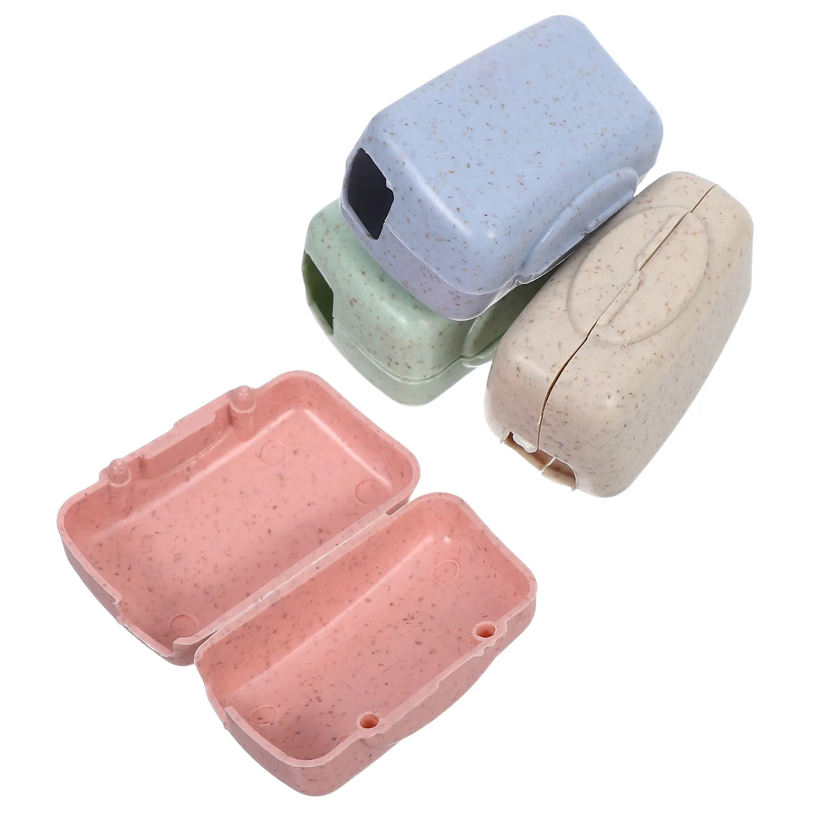 4Pcs Toothbrush Cover Compact Protective Case Portable Travel Outdoor Camping Waterproof Hygienic Holder Toothbrush Cover