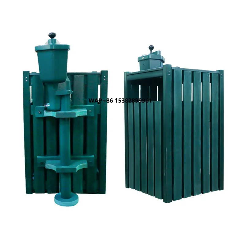 

Driving Range Equipment Golf Course Trash Can with Golf Ball Washer Garbage Container Golf Trash Bin