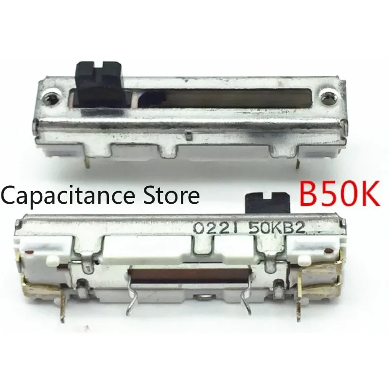 

5PCS Sliding potentiometer RF20111PJ113 3-pin B50K, total length 35mm, stroke 20mm