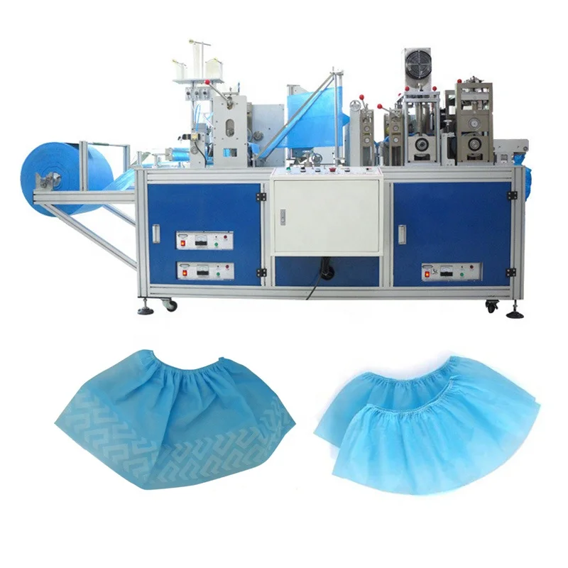YUGONG Automatic Machine Ultrasonic Non Woven Shoe Cover Making Machine