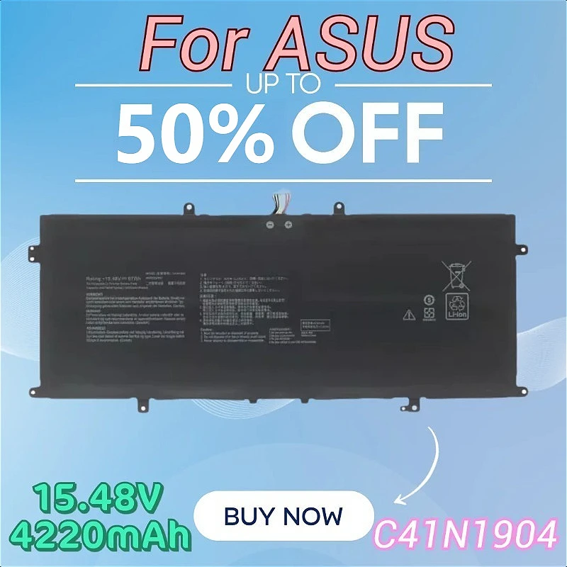 

15.48V 4220mAh Laptop Battery C41N1904 for ASUS UXF3000E U4700E U4700J U4700I U3700J