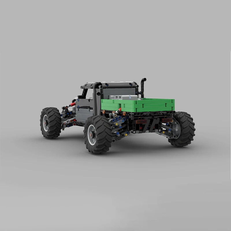 1437 PCS Hot Selling MOC Grey Off-Road Truck Model Modular DIY Building Blocks Kids Assembly Display Toys Festival Surprise Gift