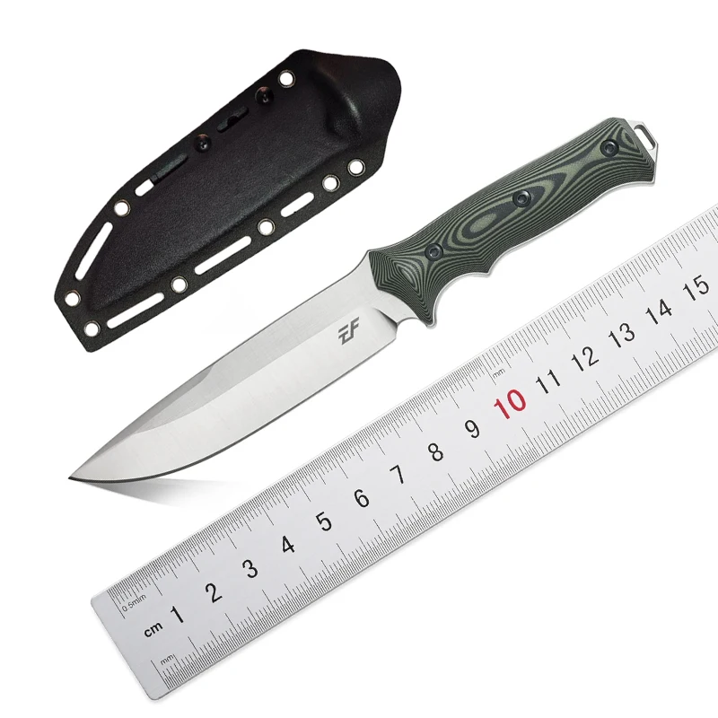 

Новые фиксированные прямые ножи Eafengrow EF128 Стальное лезвие DC53, нож с ручкой G10 с фиксированным лезвием Full Tang для работы, кемпинга, охоты