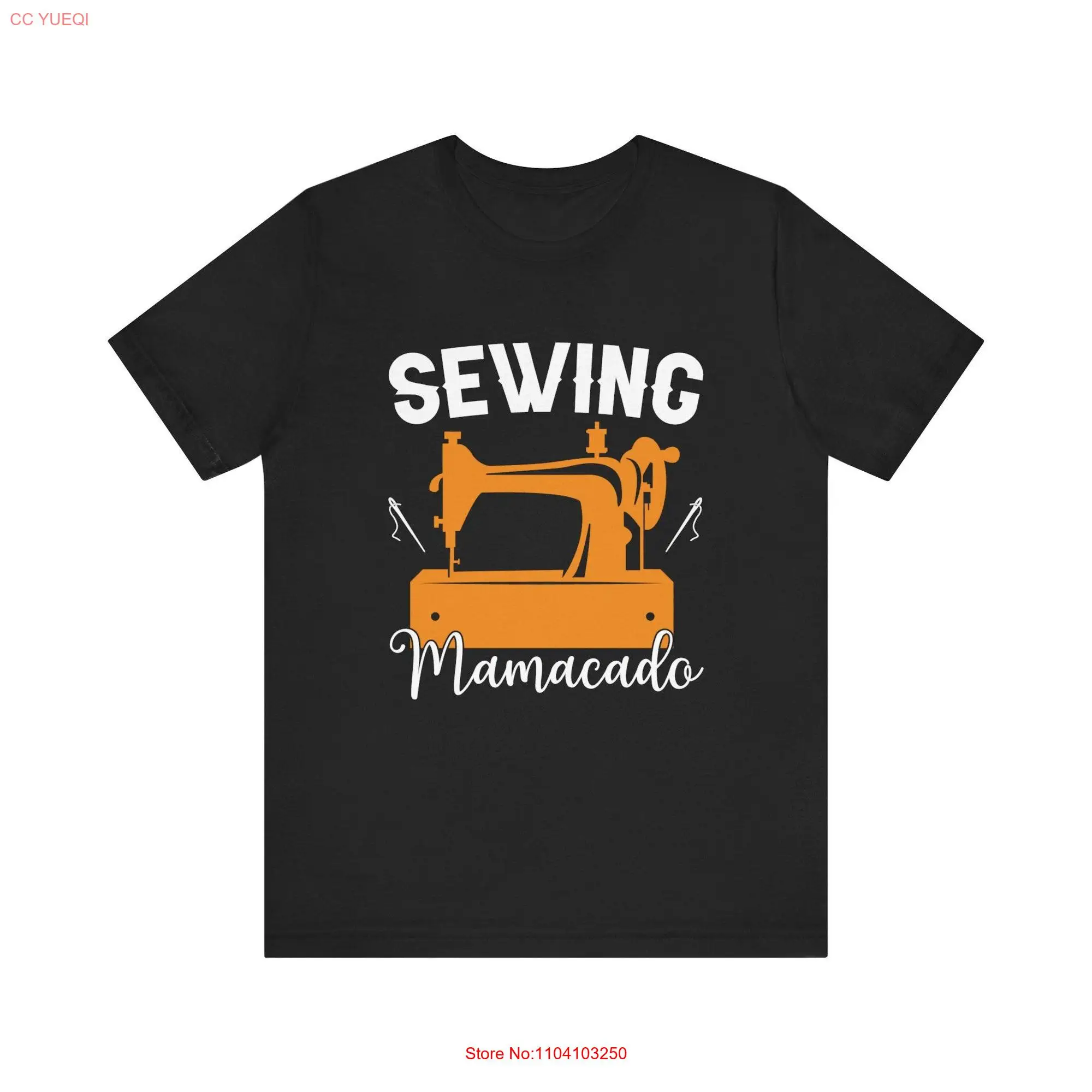 Sewing Mamacado T Shirt Delightful Pregnancy Announcement with Machine Illustration Stylish and Crafty Maternity Wear