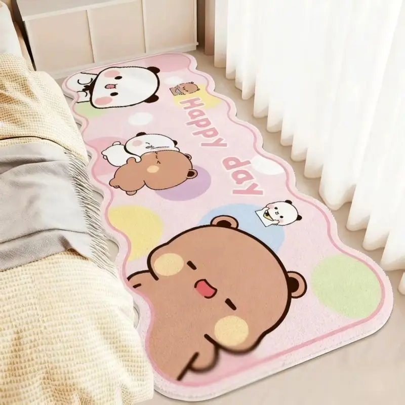 

Cute YiEr&BuBu Large Size Carpet Non-slip Bedside Rug for Couple Bedroom Kids Room Living Room Bay Window Decor