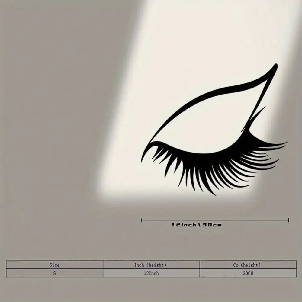 Brand Vintage Iron Eyelash Wall Art Metal Sculpture Powder Coated Bathroom Room Decor Ideal Gift for Girls Multi-purpose Ornamen