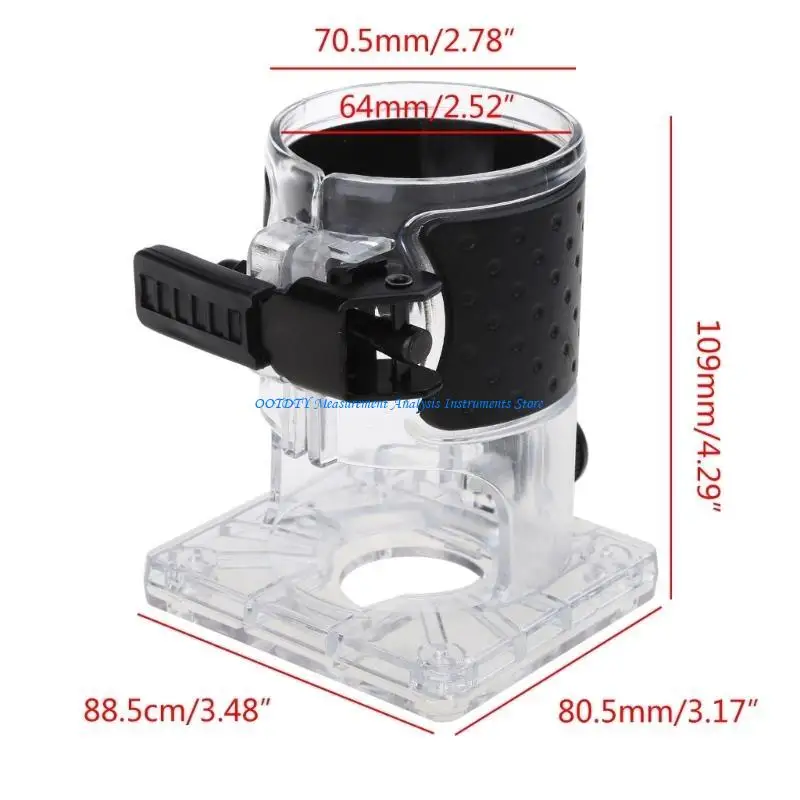 367D Router Base Vacuum Cleaner Trimming Bakelite Milling Slotting Machine Dust Cover