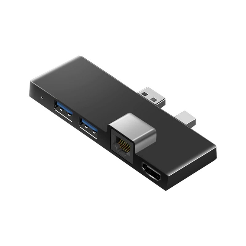Für Surface Pro 4 5 6 Docking station Hub mit 4k-kompatiblem TF-Kartenleser Gigabit Ethernet 2 USB 3,1 Gen 1 Port