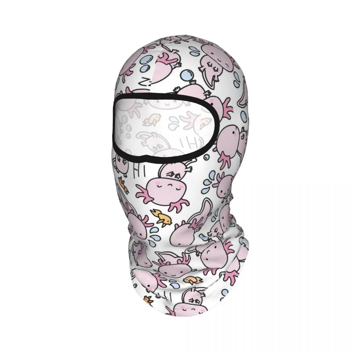 Swimmy Axolotls Breathable Thin Balaclava Full Face Mask Sun Protection Neck Gaiter For Motorcycle Fishing Outdoor