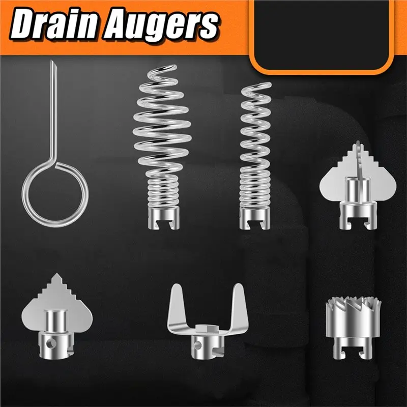 A02M-Drain Augers Sewer Snake Cutter Heads Drain Cleaner Blade Set Pipe Dredging Machine Cutter Head
