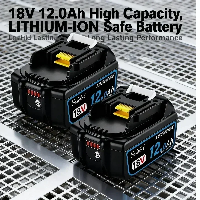 

㉿️For makita 18V battery 8AH 10AH 12AH Rechargeable LITHIUM-ION Battery Compatible with makita BL1860B BL1850B BL1840B BL1830B▓