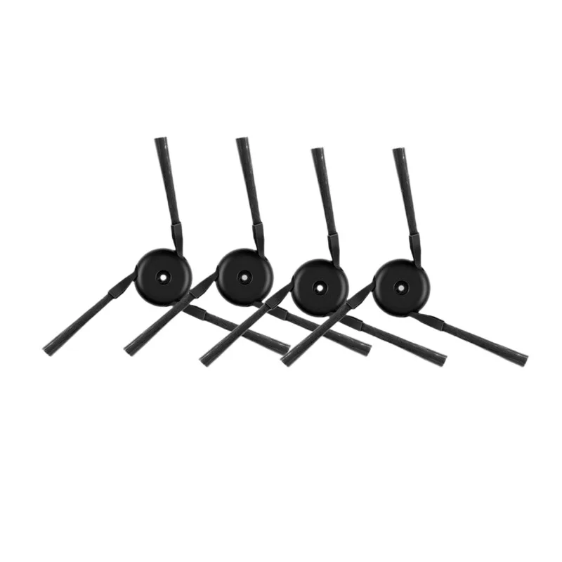 

Боковая щетка для робота-пылесоса для домашнего использования, черная, с низким уровнем шума, нейлоновая щетина, конструкция против наматывания волос