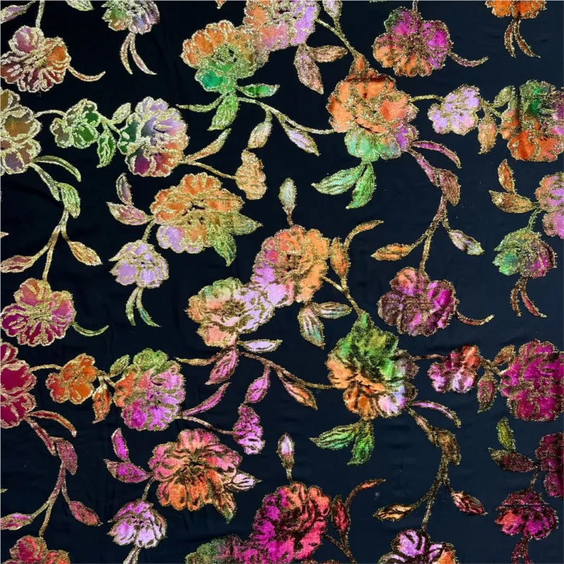 

Тканое бархатное парчовое жаккардовое платье с ручной росписью и принтом, элитное платье и чонсам