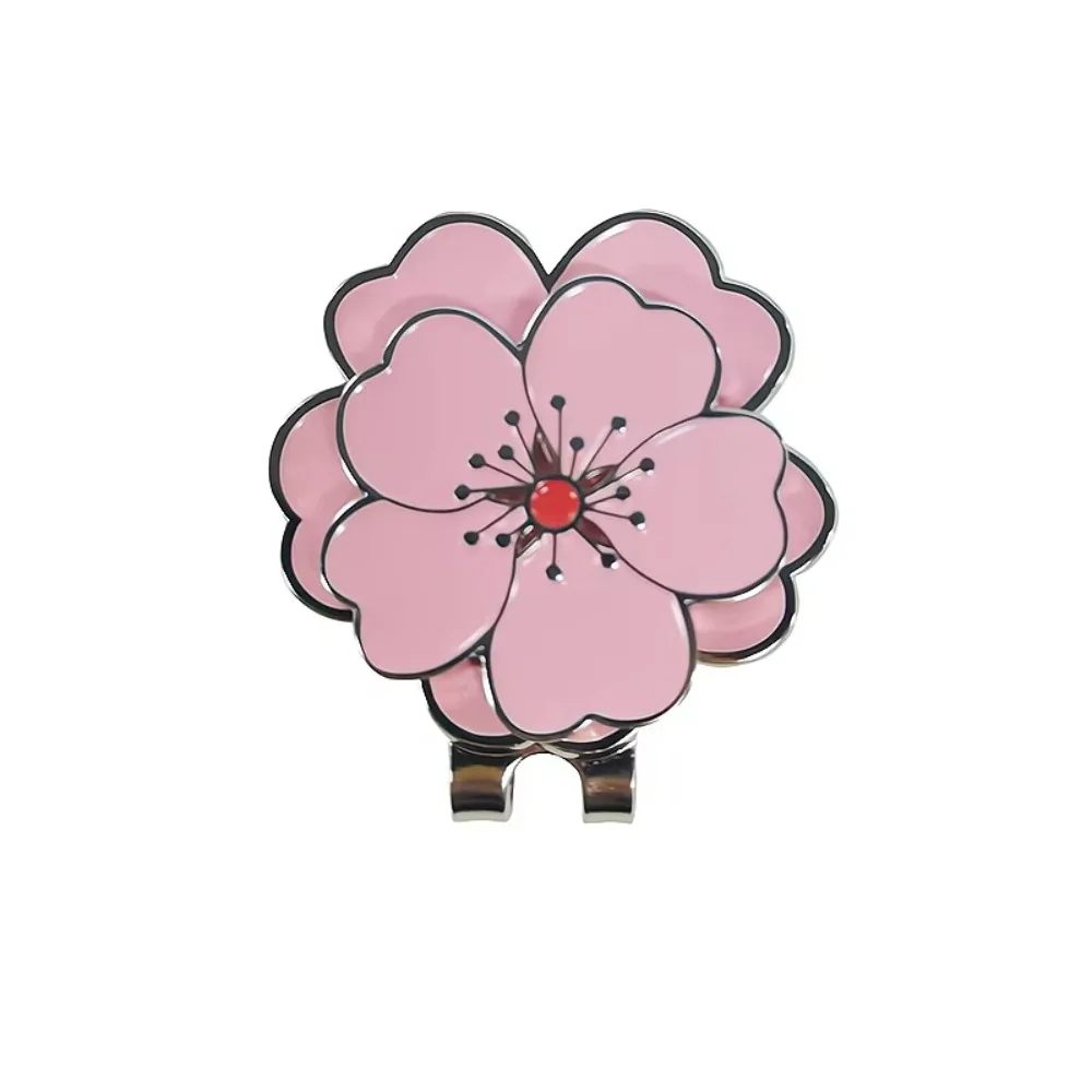 

Magnetic Golf Cap Clip Flower Shaped Ball Position Golf Ball Mark Durable Metal Two Styles Golf Hat Marker Jewelry Gift