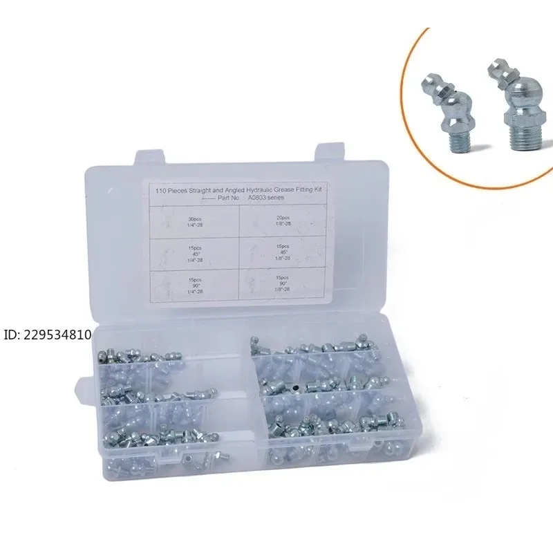 110 sets of butter nozzles, hexagonal head imperial 1/8 