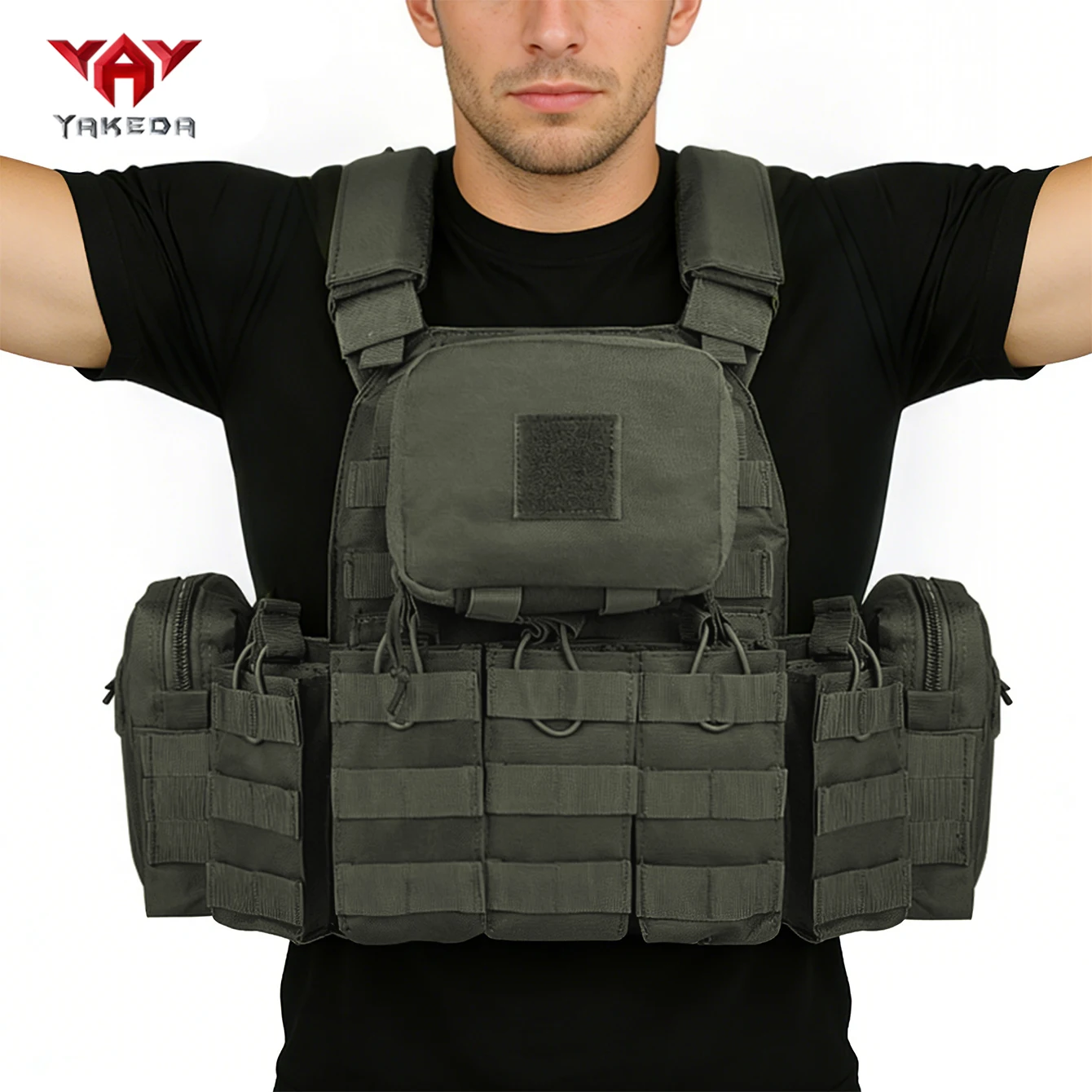 YAKEDA multifunctional lightweight full set with adjustable and freely expandable accessories outdoor hunting vest