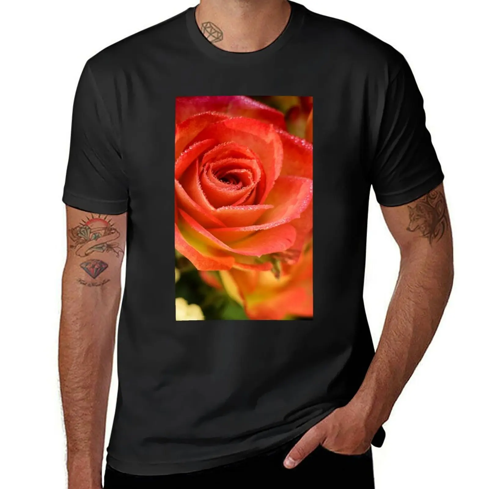 

Fall Rose T-Shirt heavyweights anime fitted t shirts for men