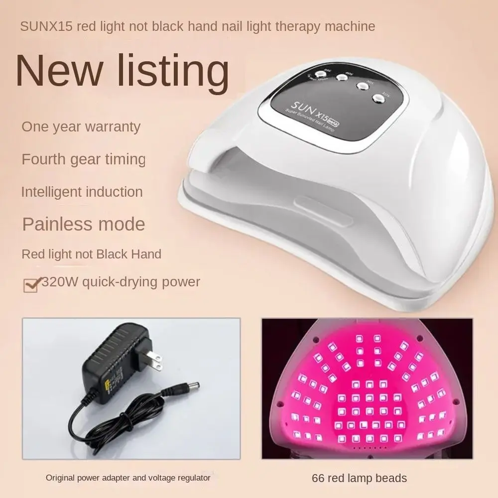 SUNX15MAX 320W Gel Nail Dryer Digital Display 66 UV LED Gel Color Dryer 10sec UV LED Nail Dryer Professional Use