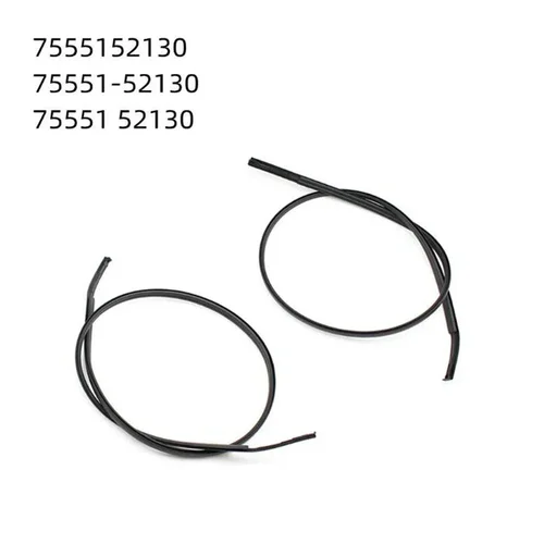 Imagen 2 del producto 2 uds para Toyota Yaris Hatchback 2007 - 2011 moldura por goteo de techo tira de acabado lateral tira de goma para techo