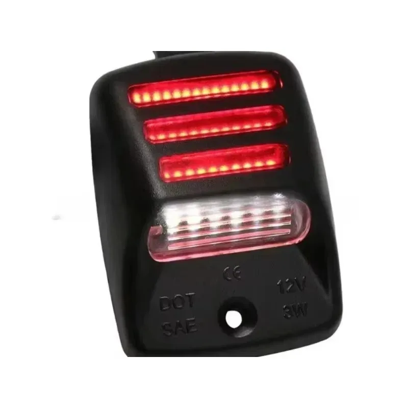 2 szt. Lampki sygnalizacyjne LED Wrangler JK JL 2007-2021 Akcesoria samochodowe Uchwyt tablicy rejestracyjnej na tylny zderzak