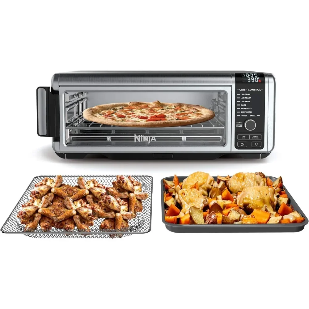 Ninja Foodi SP101/FT102CO Digital Fry, Convection Oven, Toaster, Air Fryer, Flip-Away for Storage, with XL Capacity