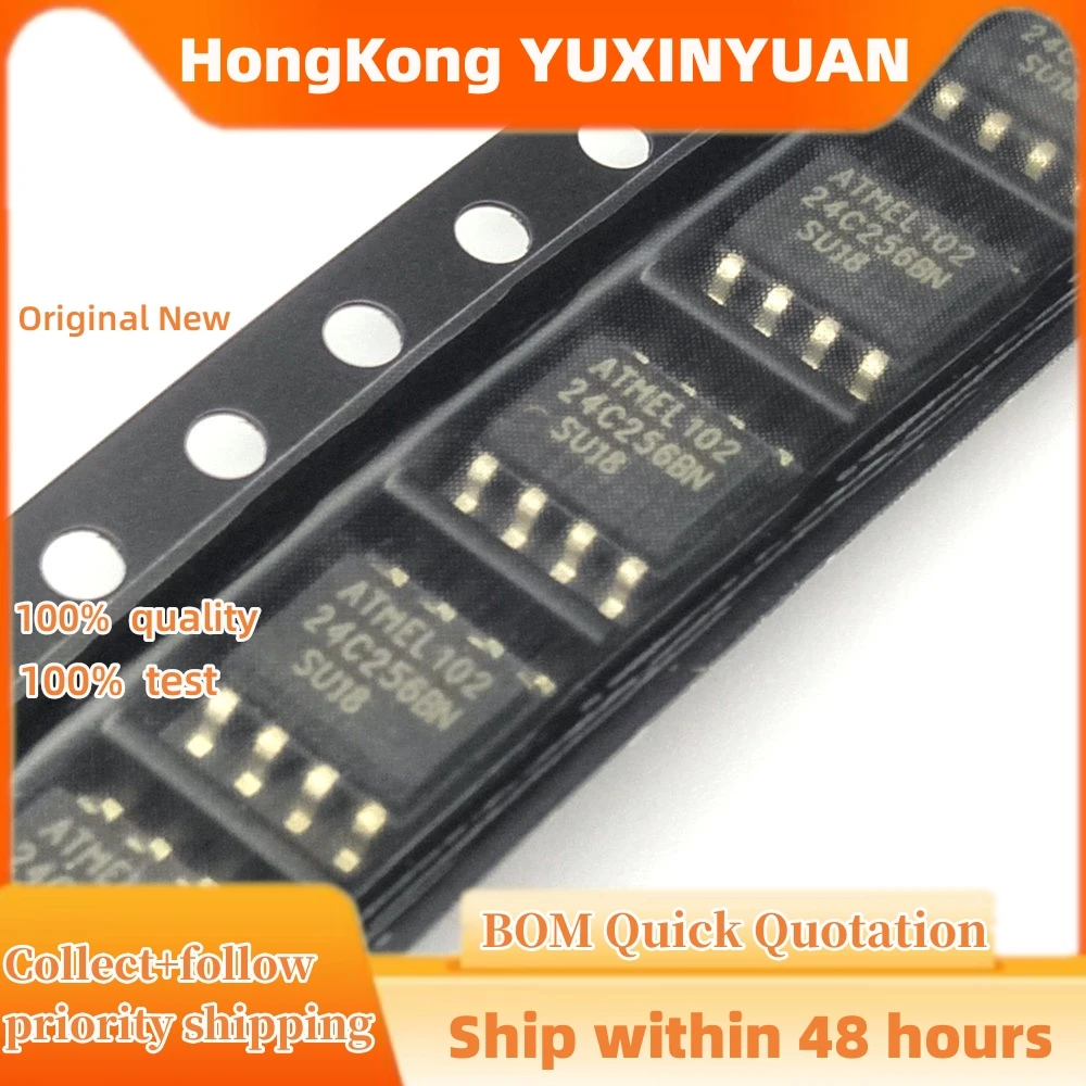 1PCS/LOT  AT24C256BN-10SU-1.8 SOP-8 24C256BN  CHIPS IN STOCK