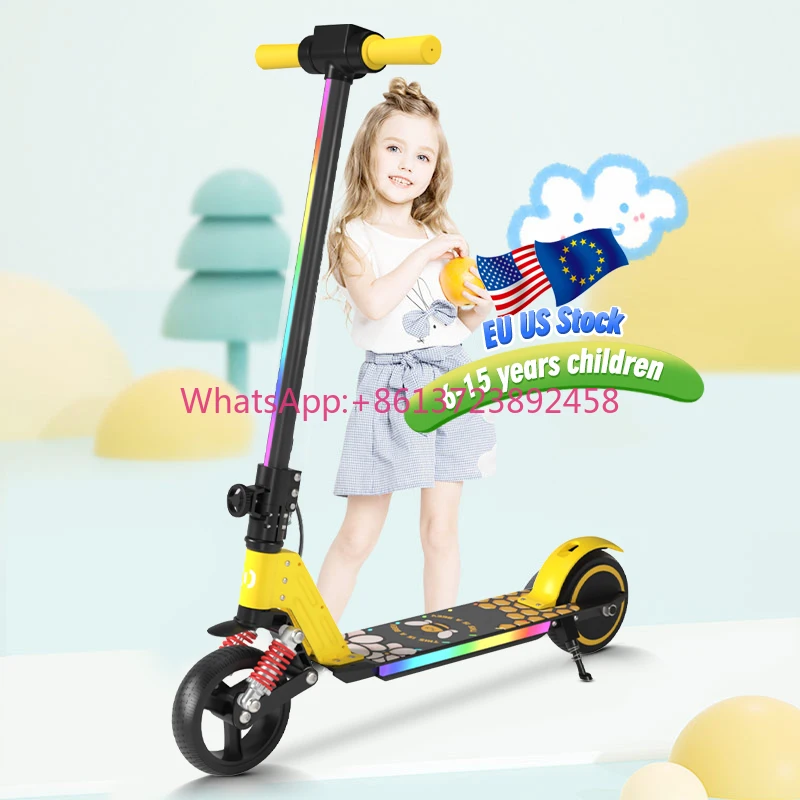 Scooter Eléctrico Nuevo 2024 en Venta en Almacenes de EE. UU. y la UE, para Niños de 6 a 15 Años, Scooter Eléctrico Barato, Patinete Eléctrico Plegable