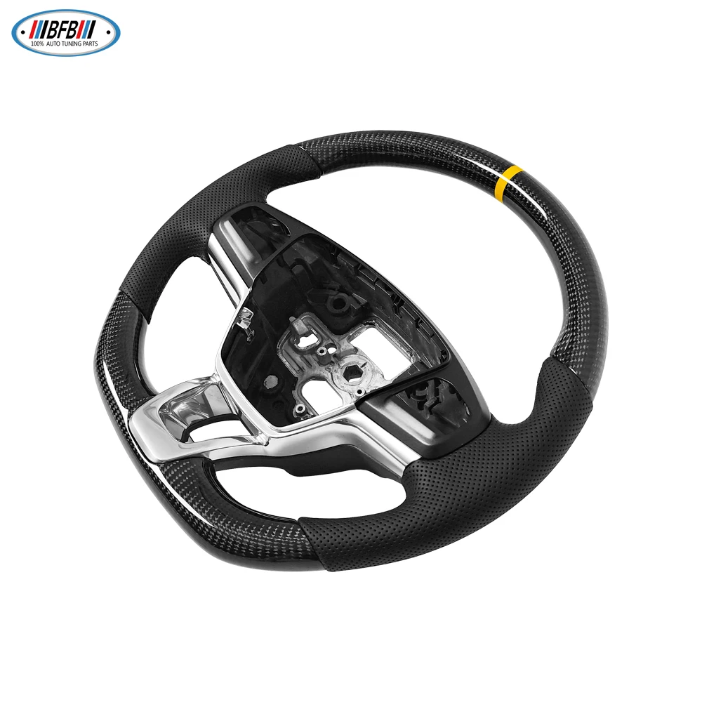 Real Carbon Fiber Interior Steering Wheel For Ford Mustang Mach-E 2021+