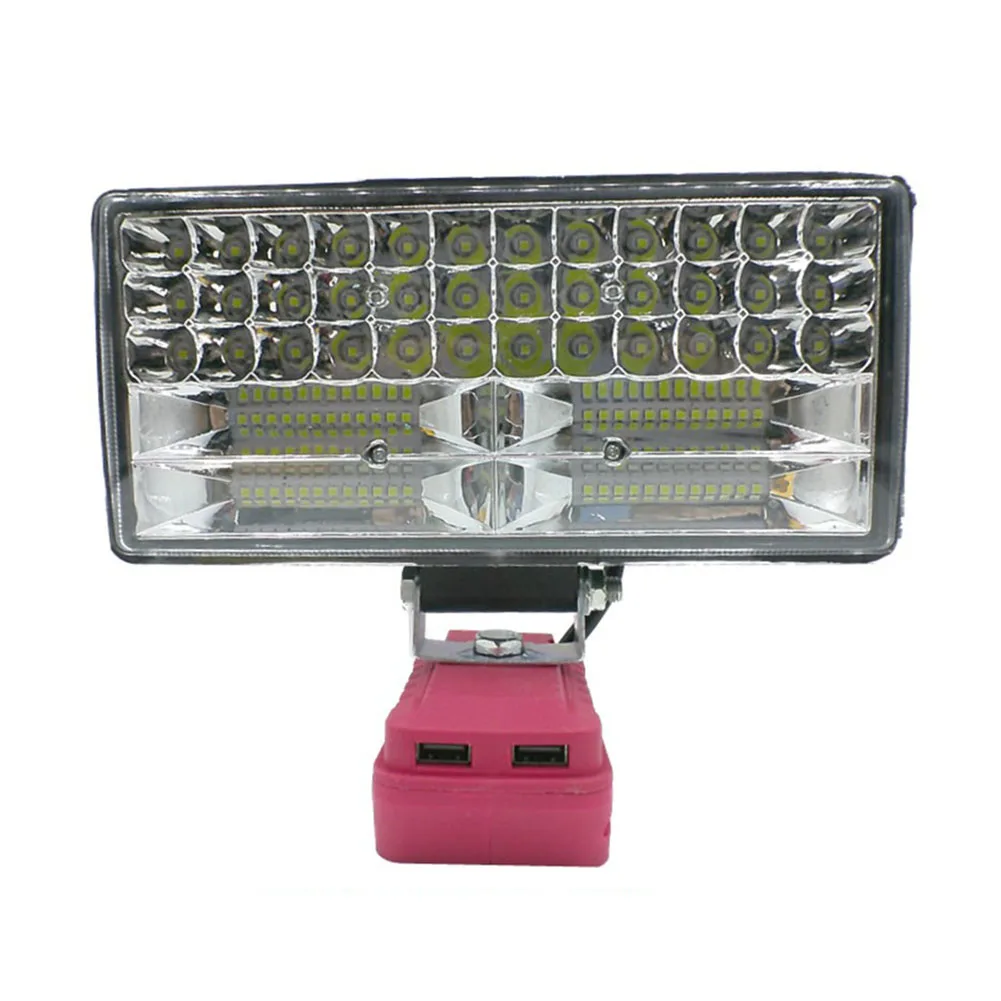 Adjustable Brightness Cordless Work Light Work Scenarios Outdoor Events Use Overload Protection ABS And Metal Material