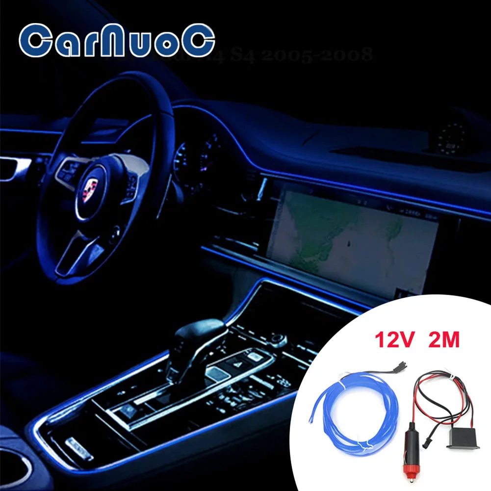 Atmosphere LED Light Interior Decorative Lamp Strip For BMW VW Toyota Hyundai Ford Volvo Nissan Qashqai Car Accessories