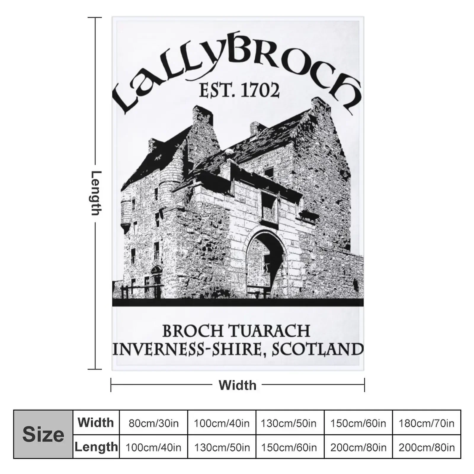 Lallybroch Outlander Throw Blanket Loose Decorative Beds warm winter Blankets