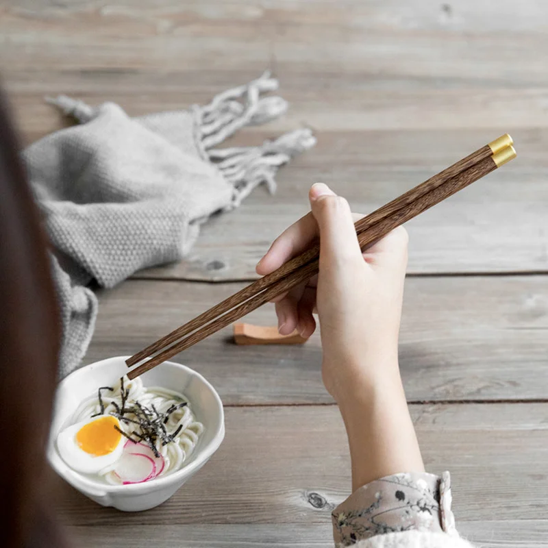 2026 Wholesale High-grade Wooden Chopsticks Wax-free And Unlacquered Round Wood Household Or Gift Chinese Style Chopsticks