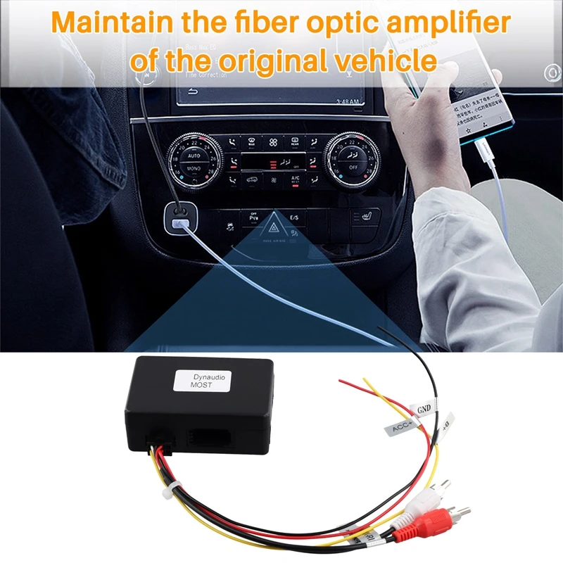 Car Stereo MOST Fiber Optical Radio Decoder Amplifier Adapter Box For VW Dynaudio Skoda Kodiaq