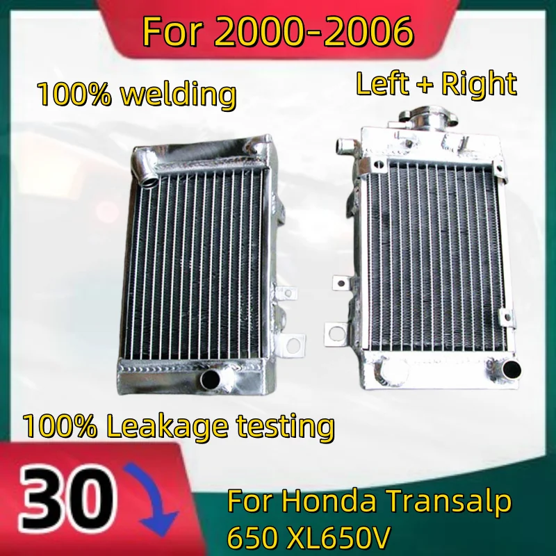 

NEW L+R Aluminum Radiator For 2000-2006 Honda Transalp 650 XL650V XL 650 V 100% welding Coolant 2000 2001 2002 2003 2004 2006