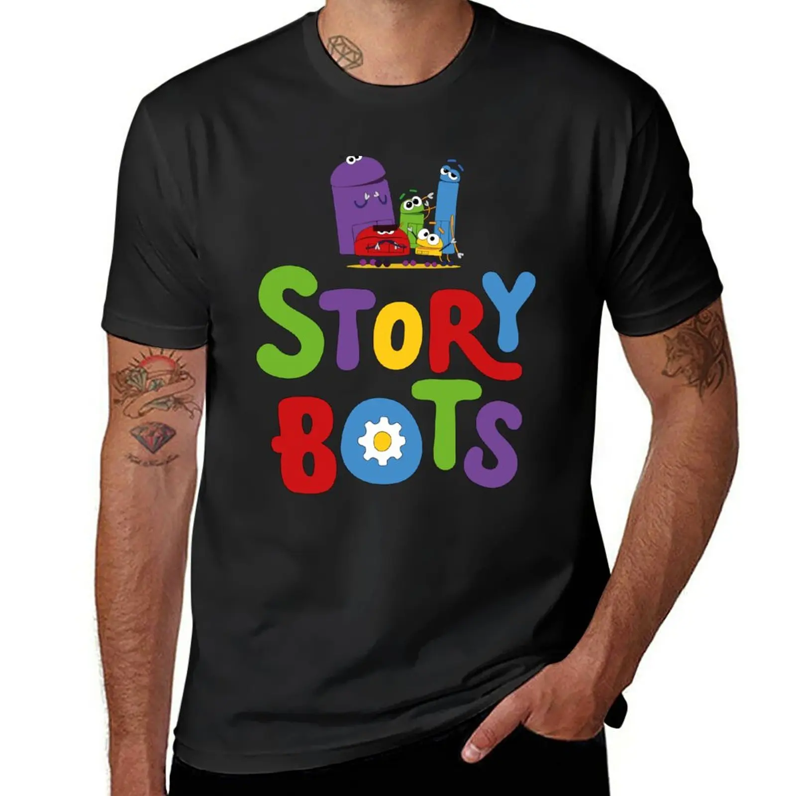 New STORYBOTS #3 T-Shirt sweat shirt Tee shirt funny t shirt mens workout shirts