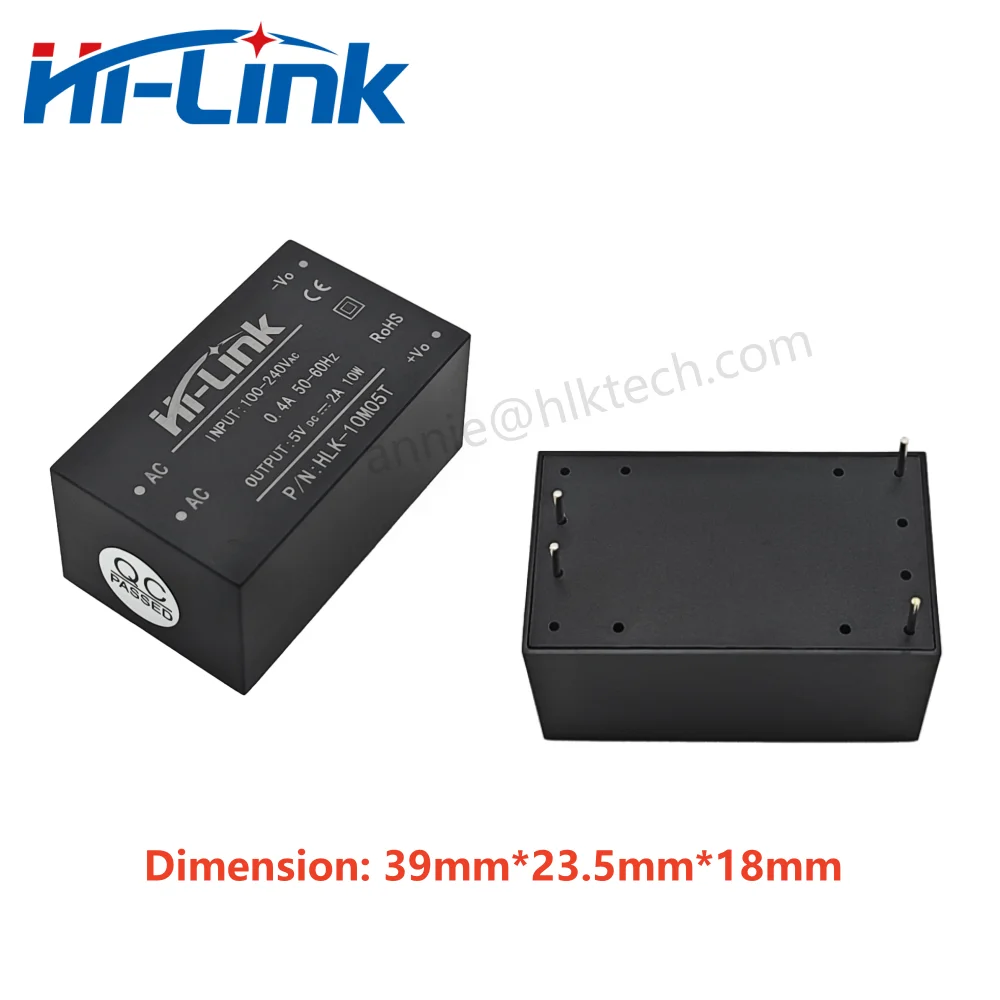 Hilink новый модуль питания переменного и постоянного тока 10 Вт HLK-10M05T HLK-10M12T 5 В выход AC DC понижающий преобразователь мощности изоляция меньший размер