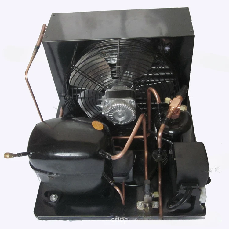 Compressor Condensing Unit R404A Medium and Low Temperature Air Cooled Condenser Compressor Unit