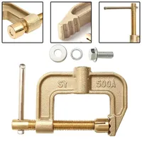 Copper 500A High Power Ground Earth Clamp G-Shaped Argon Arc Welding Accessories Electric Grounding Clamping Argon Welding Parts