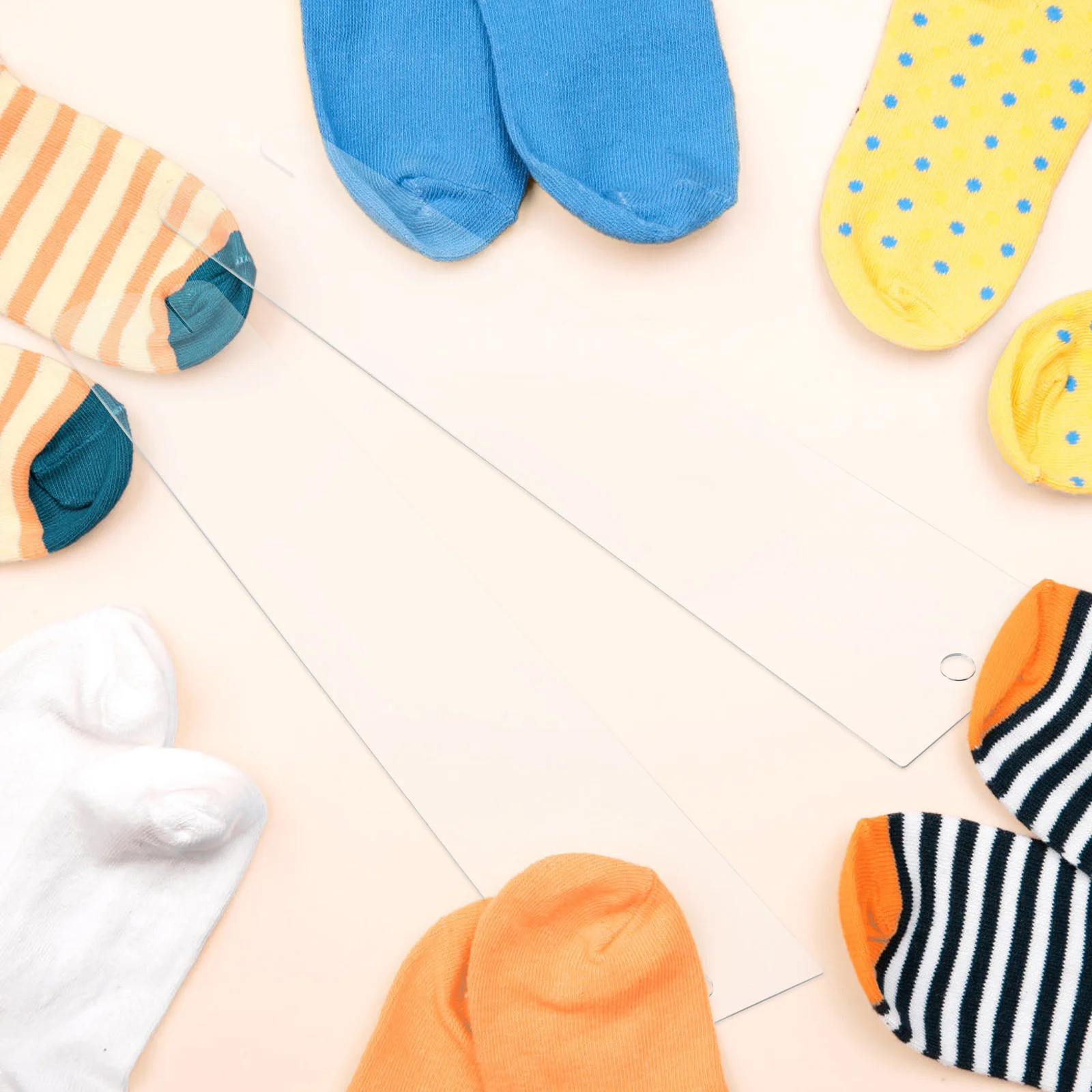 

2pcs Transparent Sock Board Acrylic Stocking Display Prop Hanging Panel for Blank Socks Accessories Space Saving