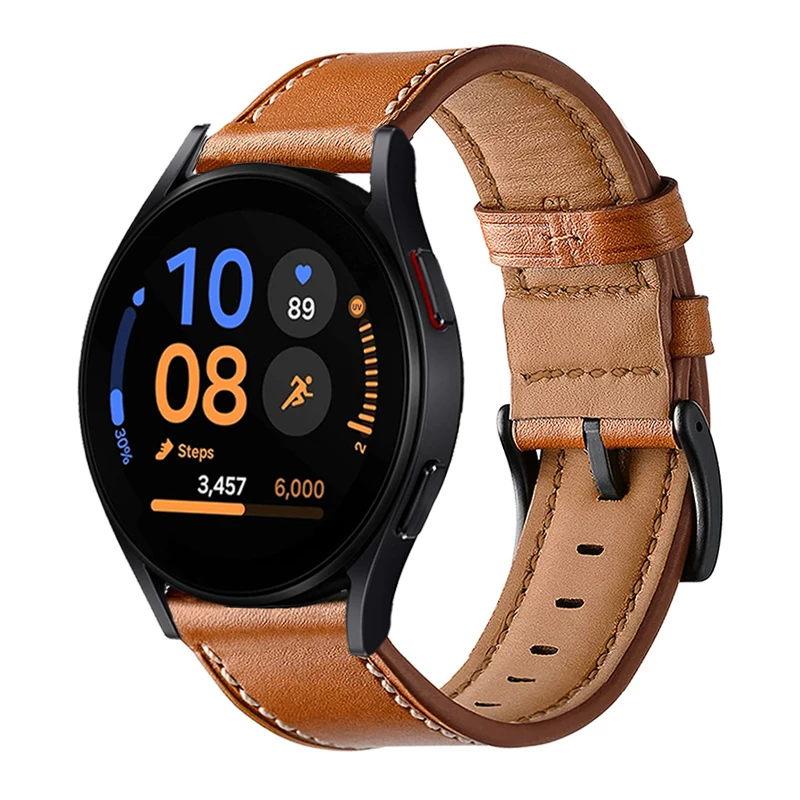 

Кожаный ремешок для часов Samsung Galaxy Watch FE Correas для Samsung Galaxy Watch 7 6 4 5 40 мм 44 мм Ремешок для часов Active 2 Браслеты