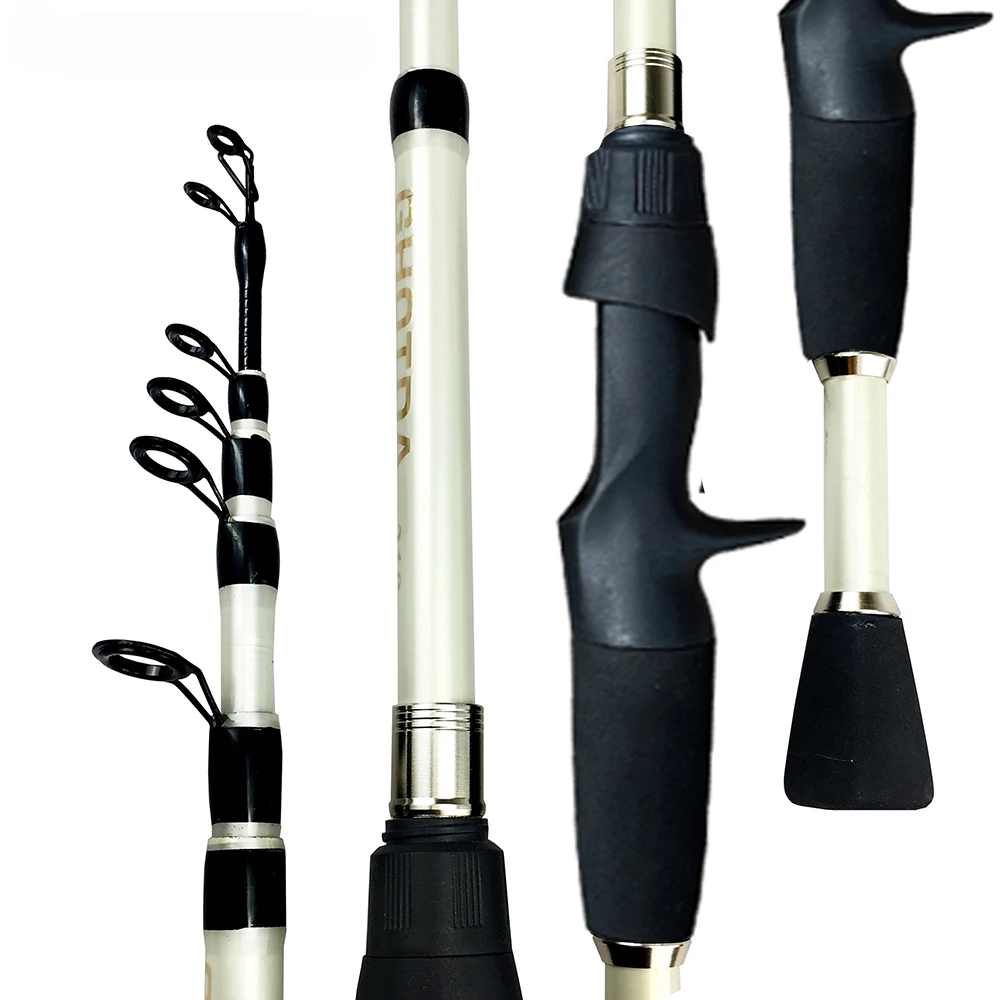 Ghotda Casting Fishing Rod Combo Telescopic Carbon Rod and Baitcasting Reel Portable Travel Fishing Rod Kit Baitweight 10-30g