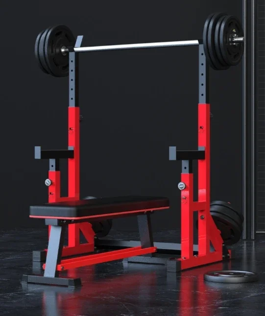 Weight lifting rack home fitness barbell bench press multifunctional squat parallel bars fitness equipment gantry