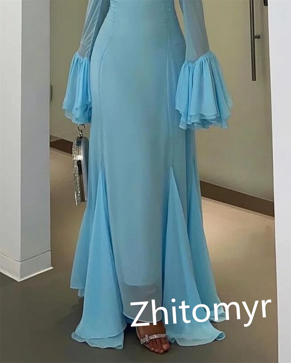 Fashion Customized Halter A-line Floor Length Prom Dresses Formal Ocassion Gown Layered Satin vestido de casamento 2023