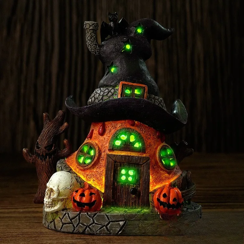 

JFLEGAL 2025 New Fashion Halloween Resin Magic House House Decoration Halloween Products European Home Decoration Technology