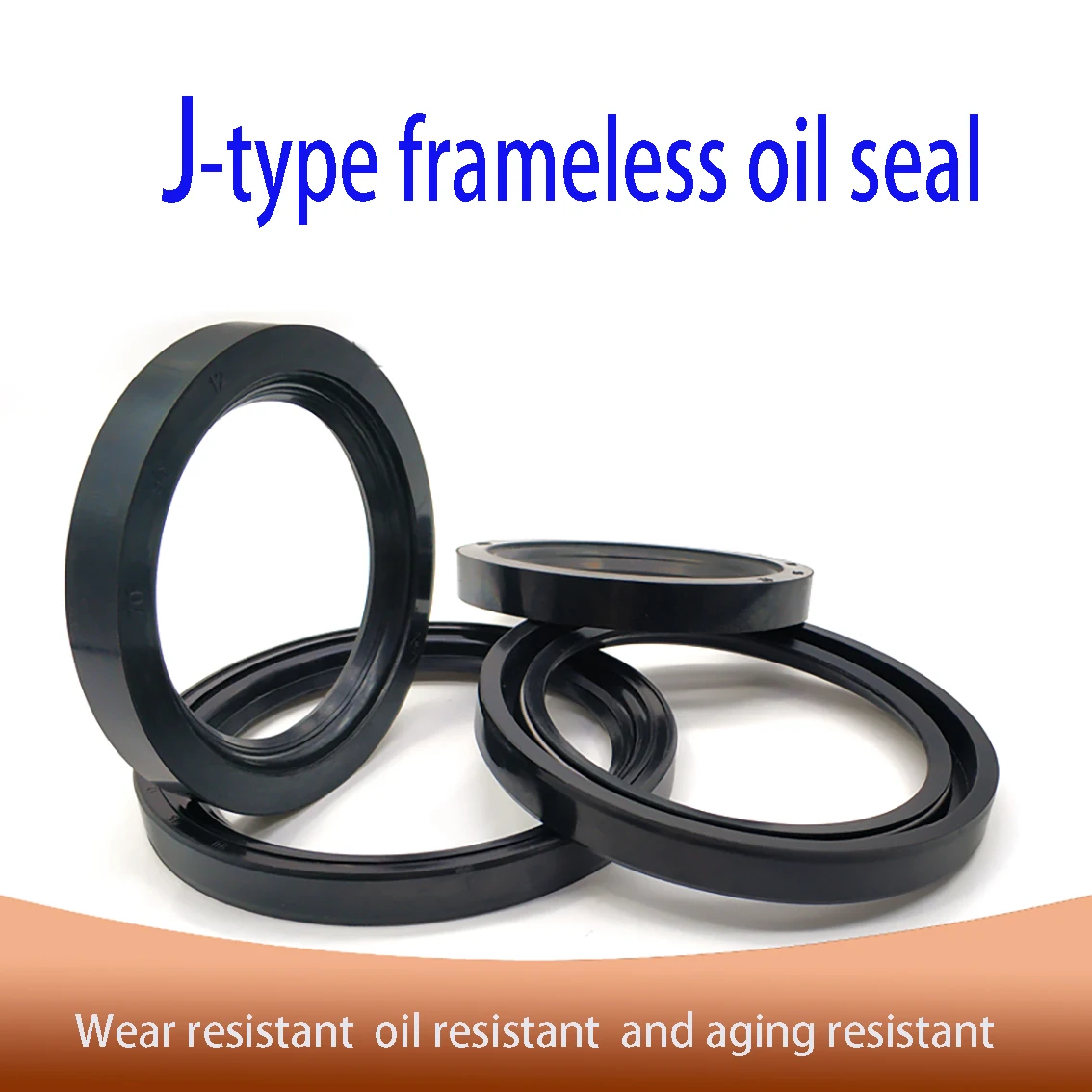 1PCS J-type Frameless Oil Seal Ring Black High-temperature And Wear-resistant Frameless Oil Seal ID 30mm~240mm OD 55mm~275mm